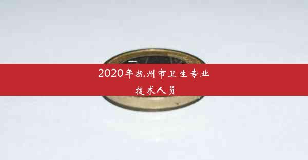 2020年抚州市卫生专业技术人员