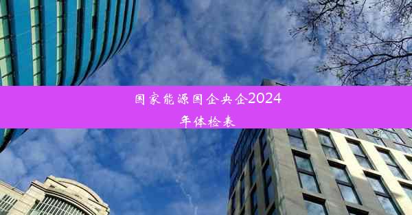 国家能源国企央企2024年体检表