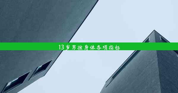 13岁男孩身体各项指标