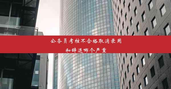 公务员考核不合格取消录用和辞退哪个严重