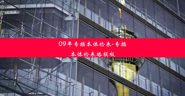 09年专插本体检表-专插本体检表格模板