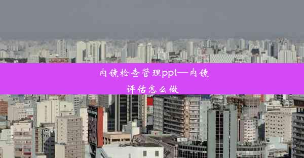 内镜检查管理ppt—内镜评估怎么做