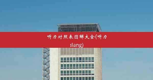 听力对照表图解大全(听力slang)