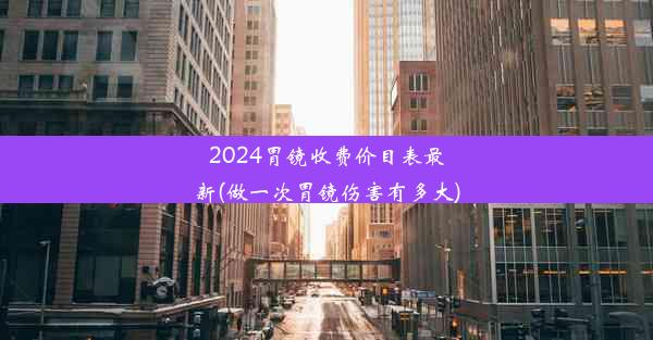 2024胃镜收费价目表最新(做一次胃镜伤害有多大)