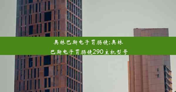 奥林巴斯电子胃肠镜;奥林巴斯电子胃肠镜290主机型号