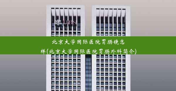 <b>北京大学国际医院胃肠镜怎样(北京大学国际医院胃肠外科简介)</b>