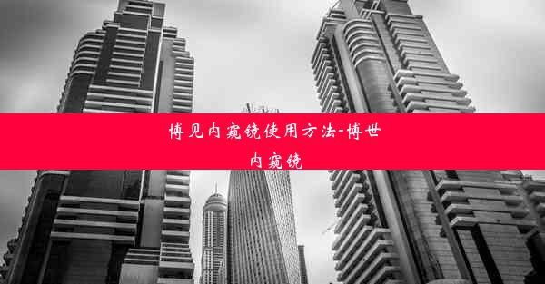 博见内窥镜使用方法-博世内窥镜