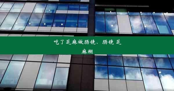 吃了芝麻做肠镜、肠镜 芝麻糊