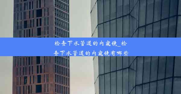 检查下水管道的内窥镜_检查下水管道的内窥镜有哪些