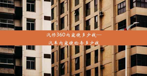 汽修360内窥镜多少钱—汽车内窥镜检查多少钱