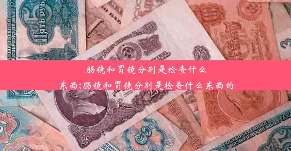 肠镜和胃镜分别是检查什么东西;肠镜和胃镜分别是检查什么东西的