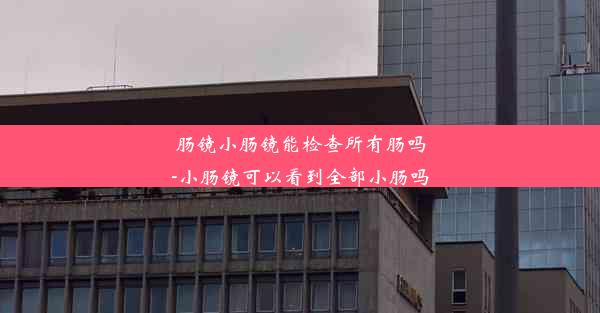 肠镜小肠镜能检查所有肠吗-小肠镜可以看到全部小肠吗