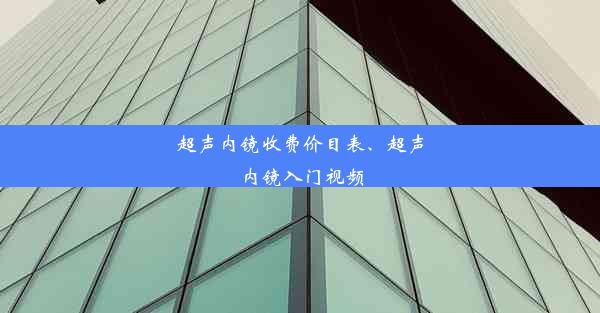 超声内镜收费价目表、超声内镜入门视频