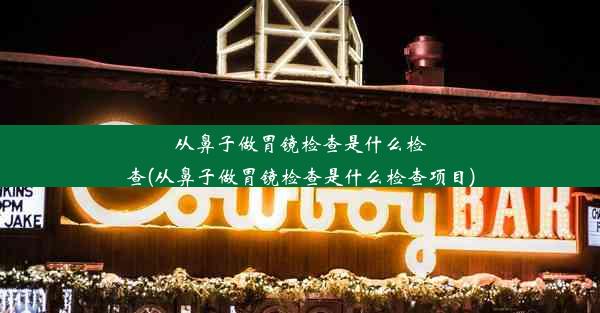 从鼻子做胃镜检查是什么检查(从鼻子做胃镜检查是什么检查项目)