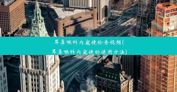 耳鼻喉科内窥镜检查视频(耳鼻喉科内窥镜的使用方法)