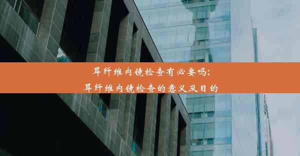 耳纤维内镜检查有必要吗;耳纤维内镜检查的意义及目的