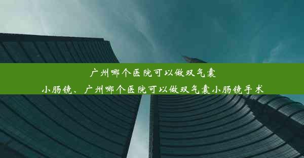 <b>广州哪个医院可以做双气囊小肠镜、广州哪个医院可以做双气囊小肠镜手术</b>