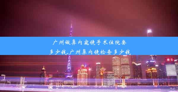 广州做鼻内窥镜手术住院要多少钱,广州鼻内镜检查多少钱