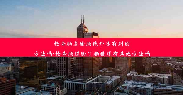 检查肠道除肠镜外还有别的方法吗-检查肠道除了肠镜还有其他方法吗