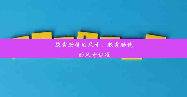 胶囊肠镜的尺寸、胶囊肠镜的尺寸标准