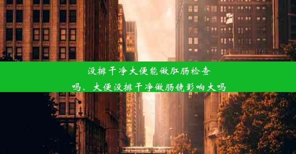 <b>没排干净大便能做肛肠检查吗、大便没排干净做肠镜影响大吗</b>