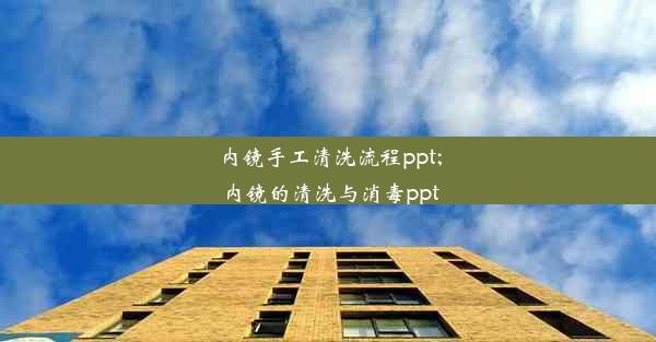 内镜手工清洗流程ppt;内镜的清洗与消毒ppt