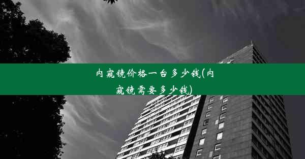 内窥镜价格一台多少钱(内窥镜需要多少钱)