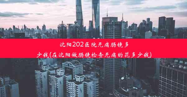 沈阳202医院无痛肠镜多少钱(在沈阳做肠镜检查无痛的花多少钱)