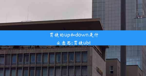 胃镜的up和down是什么意思;胃镜ubt