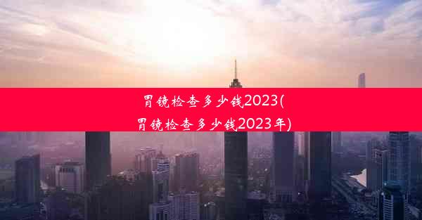 <b>胃镜检查多少钱2023(胃镜检查多少钱2023年)</b>