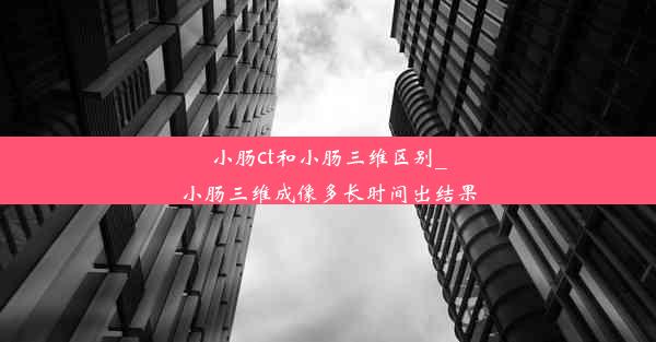 <b>小肠ct和小肠三维区别_小肠三维成像多长时间出结果</b>