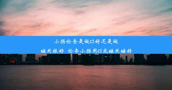 小肠检查是做ct好还是做磁共振好_检查小肠用ct或磁共磁好