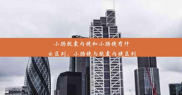 小肠胶囊内镜和小肠镜有什么区别、小肠镜与胶囊内镜区别