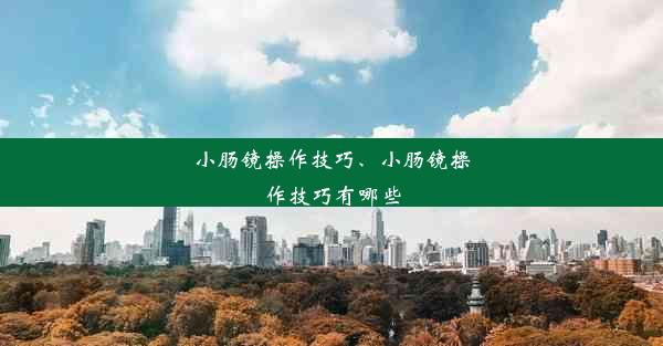 小肠镜操作技巧、小肠镜操作技巧有哪些