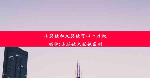 小肠镜和大肠镜可以一起做肠镜;小肠镜大肠镜区别