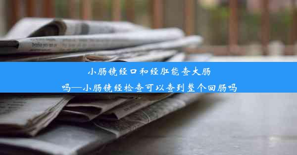 小肠镜经口和经肛能查大肠吗—小肠镜经检查可以查到整个回肠吗