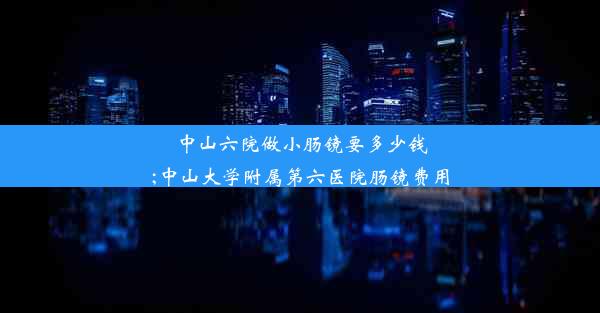 中山六院做小肠镜要多少钱;中山大学附属第六医院肠镜费用