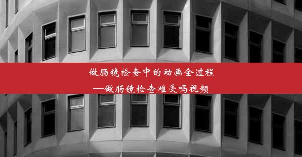 做肠镜检查中的动画全过程—做肠镜检查难受吗视频