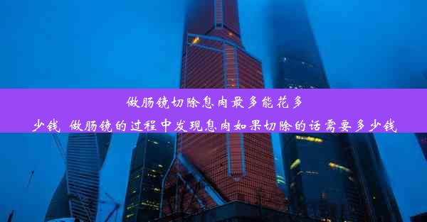 做肠镜切除息肉最多能花多少钱_做肠镜的过程中发现息肉如果切除的话需要多少钱