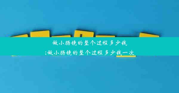 做小肠镜的整个过程多少钱;做小肠镜的整个过程多少钱一次