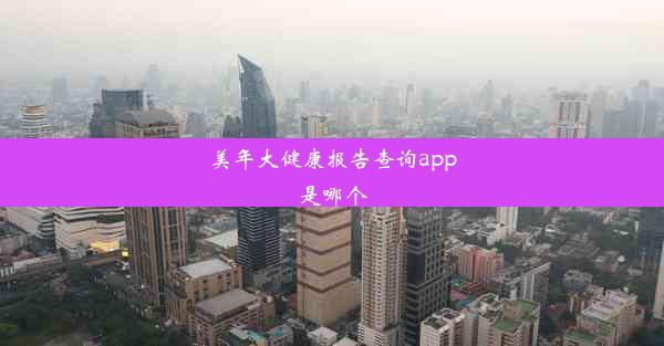 美年大健康报告查询app是哪个