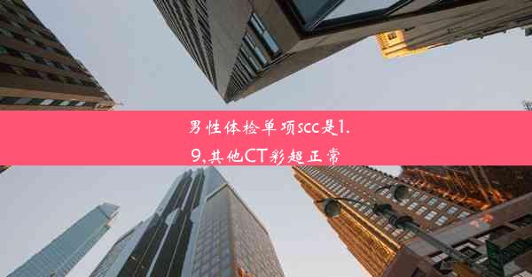 男性体检单项scc是1.9,其他CT彩超正常