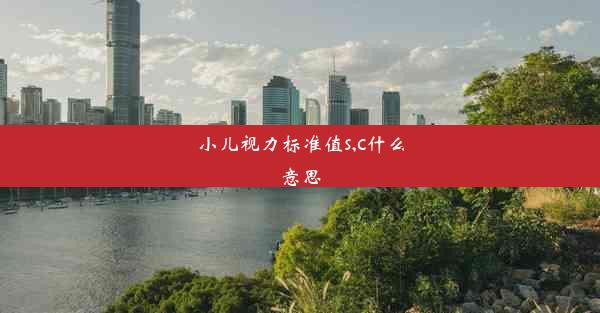 <b>小儿视力标准值s,c什么意思</b>