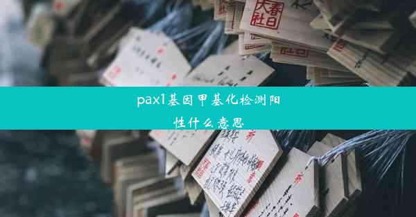 pax1基因甲基化检测阳性什么意思