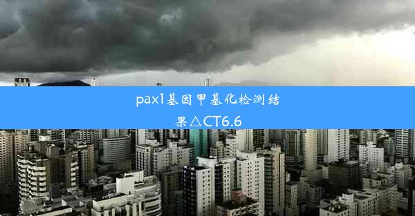 pax1基因甲基化检测结果△CT6.6