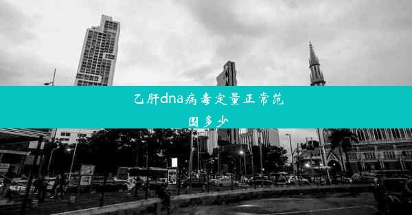 乙肝dna病毒定量正常范围多少