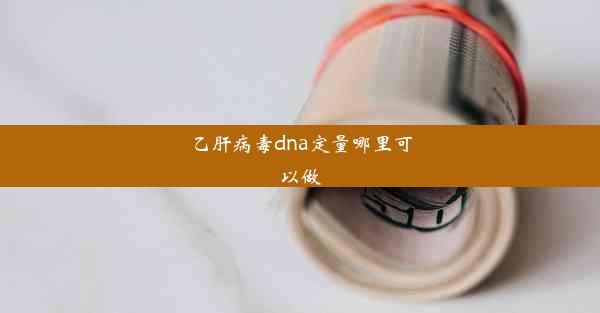 乙肝病毒dna定量哪里可以做