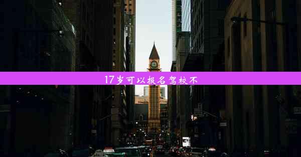 17岁可以报名驾校不