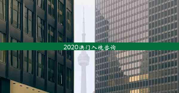 2020澳门入境咨询