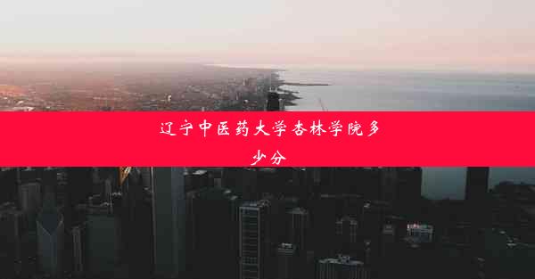 辽宁中医药大学杏林学院多少分